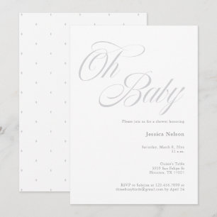 Convite De Chá Neutro De Gênero De Bebê