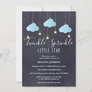Convite de Chalkboard para Baby Sprinkle / Chuveir