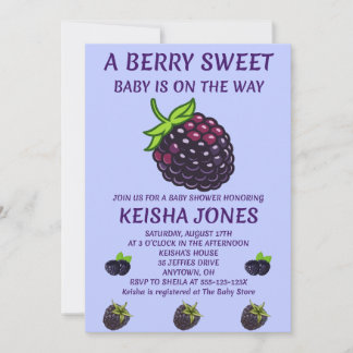 Convite de Chás de Bebê Doce de Frutas