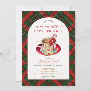 Convite de Chás de Bebê Gingerbread com Cacau Quen