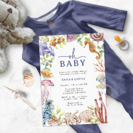 Convite de Chás de Bebê Oh Baby