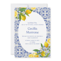 Convite de Chás de Noiva La Dolce Vita