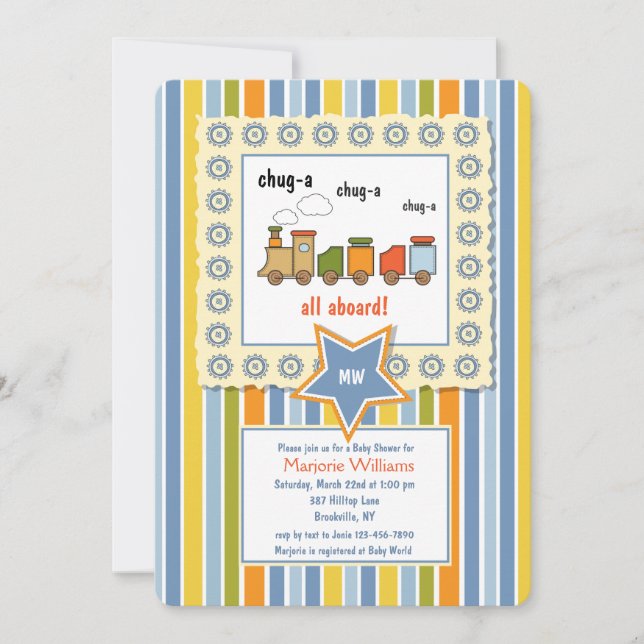 Convite de Choo Choo (Frente)