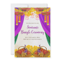 Convite de Chura de casamento & convite de cerimôn