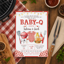 Convite de Churrasco Baby-Q Chá de Bebê