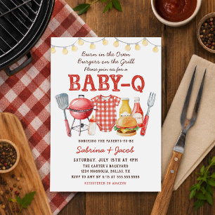 Convite de Churrasco Baby-Q Chá de Bebê