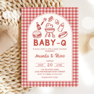 Convite de Churrasco Casal Baby Shower Baby Q