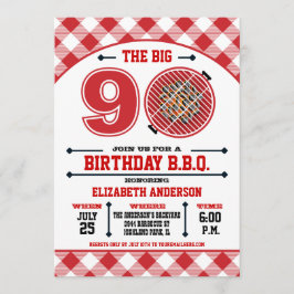 Convite de Churrasco de 90º Aniversário
