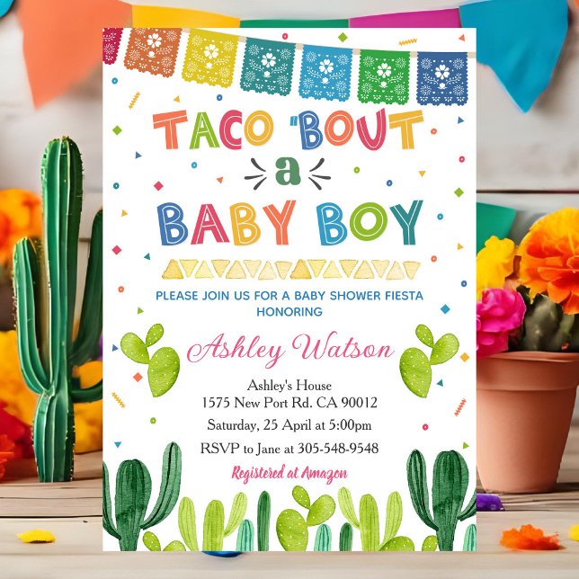 Convite de Churrasco de Baby Shower Taca 'Bout uma (Criador carregado)
