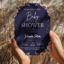 Convite de Churrasco de Bebê Boho Flor Silvestre