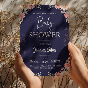 Convite de Churrasco de Bebê Boho Flor Silvestre