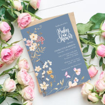 Convite de Churrasco de Bebê Elegante Boho Flor Si