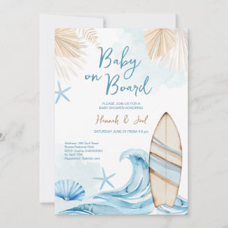 Convite de Churrasco de Bebê Menino Boho Baby on B