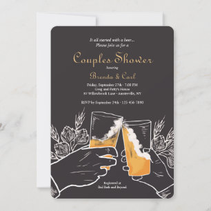 Convite de Churrasco de Cerveja para Casais