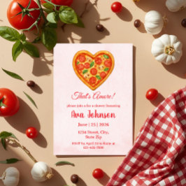 Convite de Churrasco de Festa com Pizza em Forma d