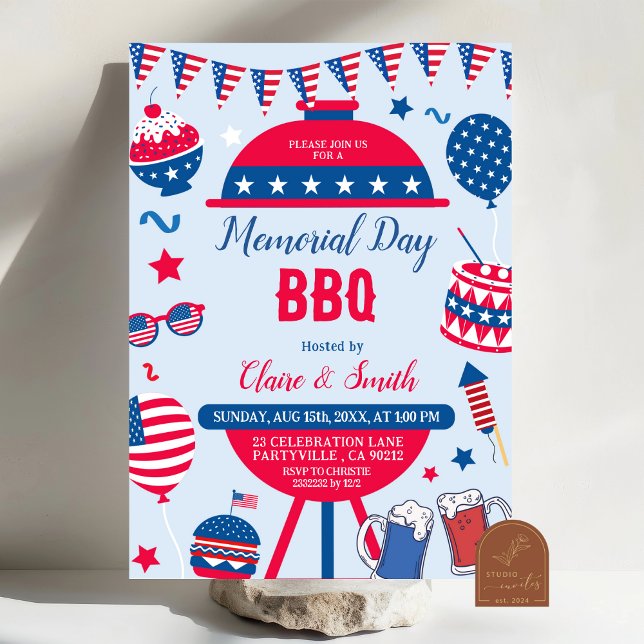 Convite de Churrasco do Dia da Memória Patriótica (Criador carregado)
