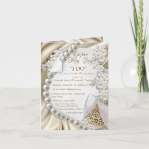 Convite de Chuva de Bebê em Seda Marfim, Verde, Az