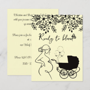 Convite de Chuvada de Bebê Baby Bloom para Downloa