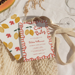 Convite de Chuvada de Bebê Baby Lemon