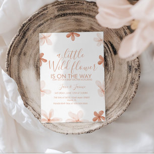 Convite de Chuvada de Bebê Boho One Flores Silvest