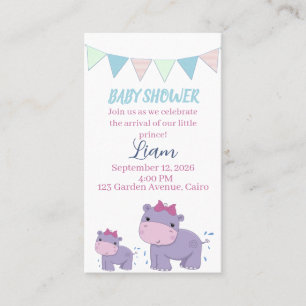 Convite de Chuvada de Bebê Celebração de Elefante