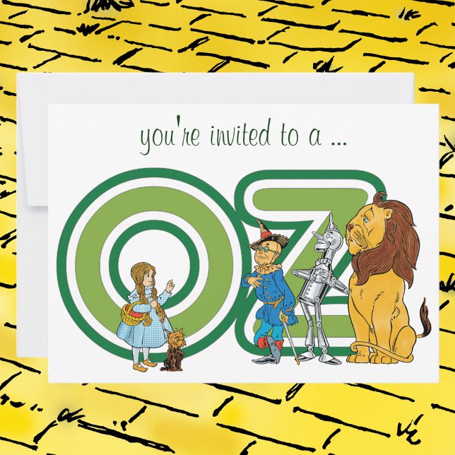 Convite de Chuvada de Bebê do Mágico de Oz (Criador carregado)