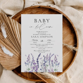 Convite de Chuvada de Bebê Flor Silvestre Baby In