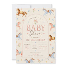 Convite de Chuvada de Bebê Floral Doce