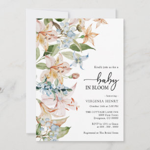 Convite de Chuvada de Bebê Floral Moderno