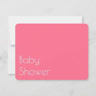 Convite de Chuvada de Bebê Floral Rosa