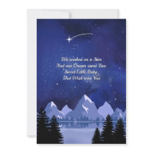 Convite de Chuvada de Bebê para Noite do Céu Estre