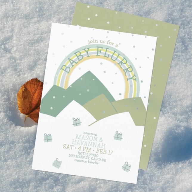 Convite de Chuvada de Neve da Montanha Verde para  (Criador carregado)