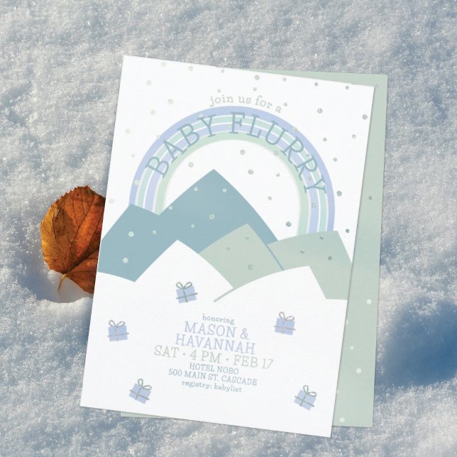 Convite de Chuvada de Neve na Montanha Turquesa pa (Criador carregado)