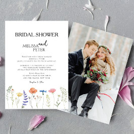 Convite de Chuvada de Noiva Boho Flor de Campo