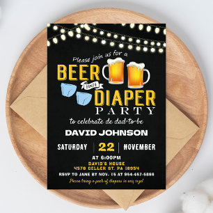 Convite de Chuvadeiro e Cervejas para Festa de Bab