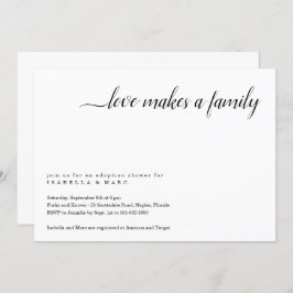 Convite de Chuveiro de Adoção (para bebê ou crianç