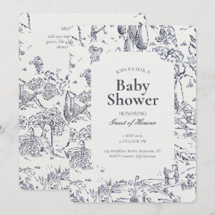 Convite de Chuveiro de Animais de Safari Neutro em