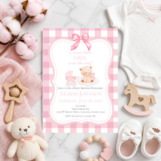 Convite de Chuveiro de Bebê para Menina Bebêzinha