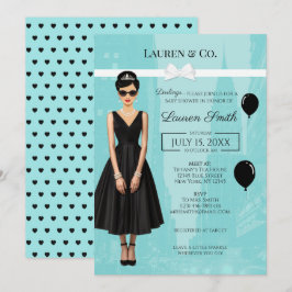 Convite de Chuveiro de Bebê Tiffany's Baby and Co 