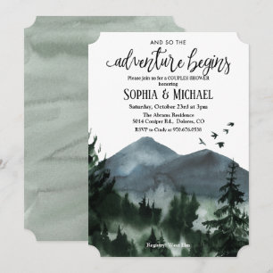 Convite de Chuveiro de Casais O Início da Aventura