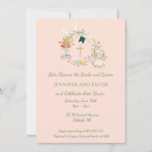 Convite de Chuveiro de Casamento Cristão, Noivado