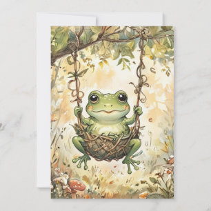Convite de Chuveiro de Download Digital Baby Frog