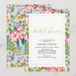 Convite de Chuveiro de Noiva de Casamento Tropical