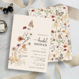 Convite de Chuveiro de Noiva Floral Boho
