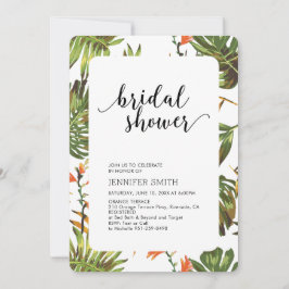Convite de Chuveiro de Noiva para Casamento Tropic