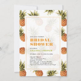 Convite de Chuveiro de Noiva para Casamento Tropic