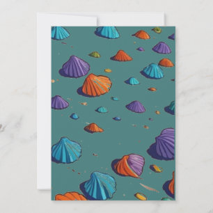 Convite de Chuveiro de Noiva Teal &snailshell Temp