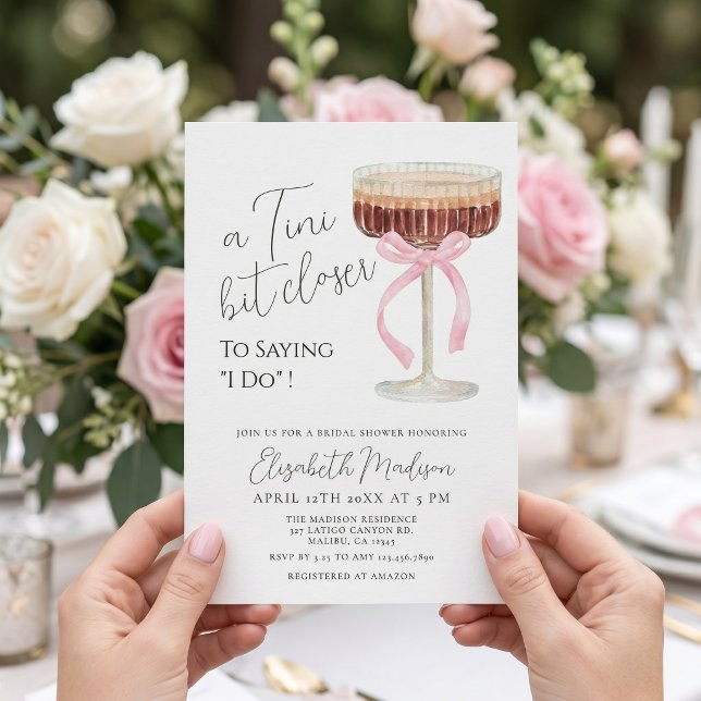 Convite de Chuveiro de Noiva Tini Bit Closer (Criador carregado)