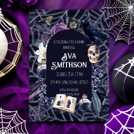 Convite de Chuveiro Gótico Antigo