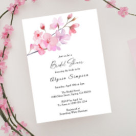 Convite de Chuveiro Nupcial Flor de Cerejeira
